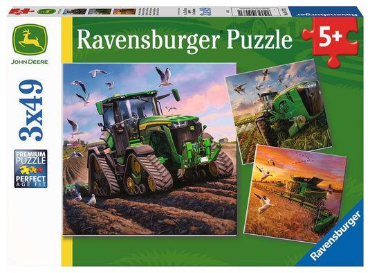 Seasons of John Deere 3 x 49 Piece Jigsaw Puzzle by Ravensburger - 1