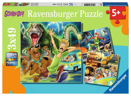 Scooby Doo 3 Night Fright 3 x 49 Piece Jigsaw Puzzle by Ravensburger - 1