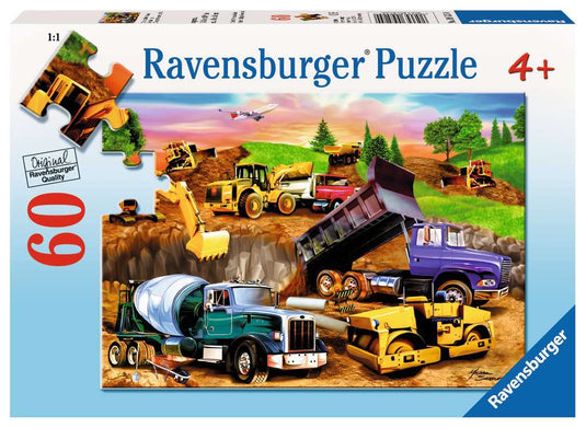 Construction Crowd 60 Piece Jigsaw Puzzle by Ravensburger - 1