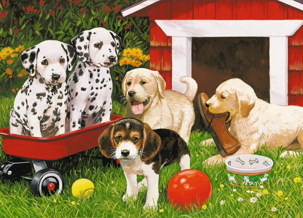 Puppy Party 60 Piece Jigsaw Puzzle by Ravensburger