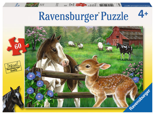 New Neighbors 60 Piece Jigsaw Puzzle by Ravensburger - 1