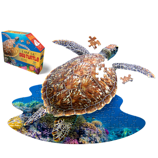 I Am Lil' Sea Turtle 100 Piece Puzzle by Madd Capp Main Puzzle