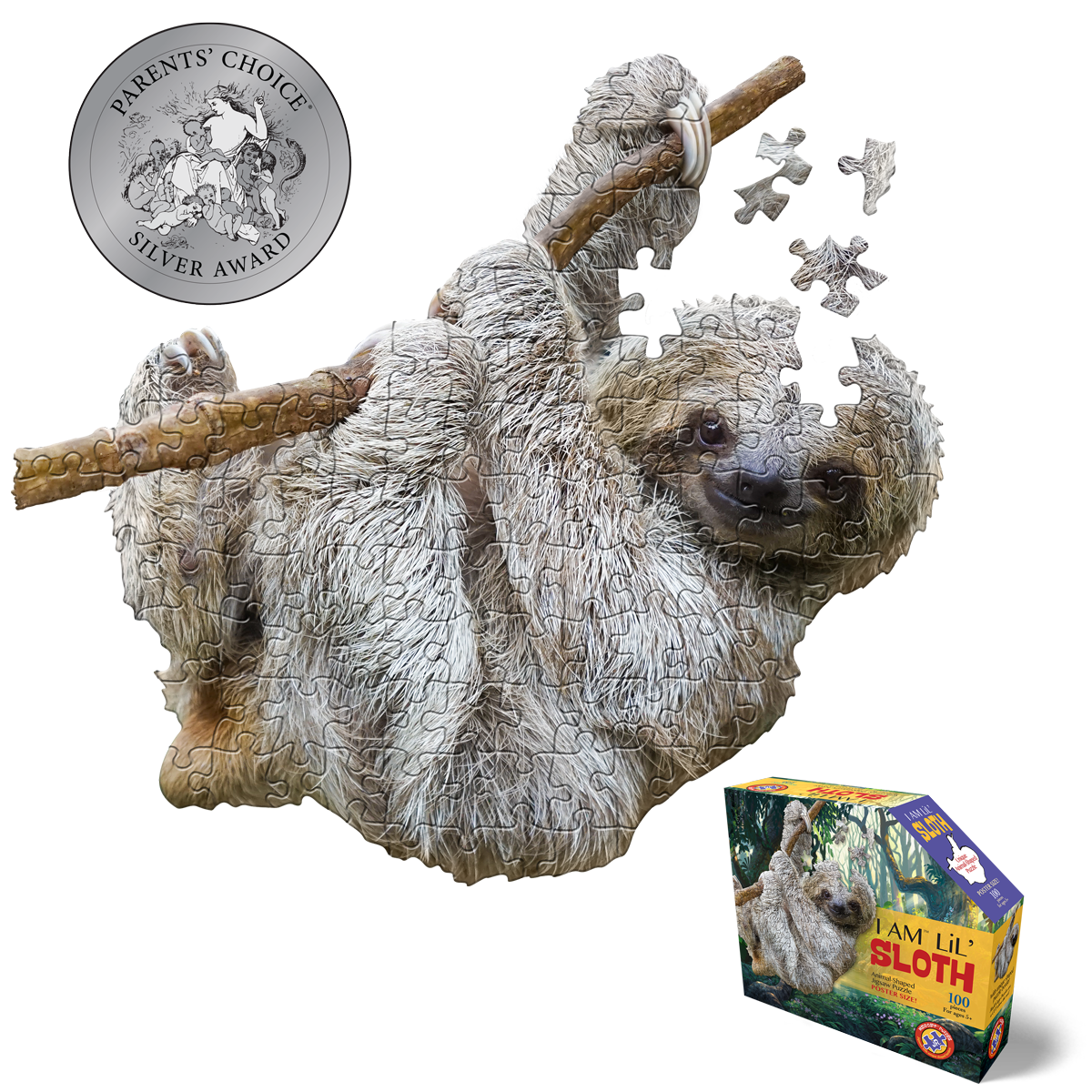 I Am Lil' Sloth 100 Piece Puzzle by Madd Capp