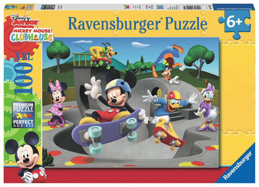 At the Skate Park 100 Piece Jigsaw Puzzle by Ravensburger - 1