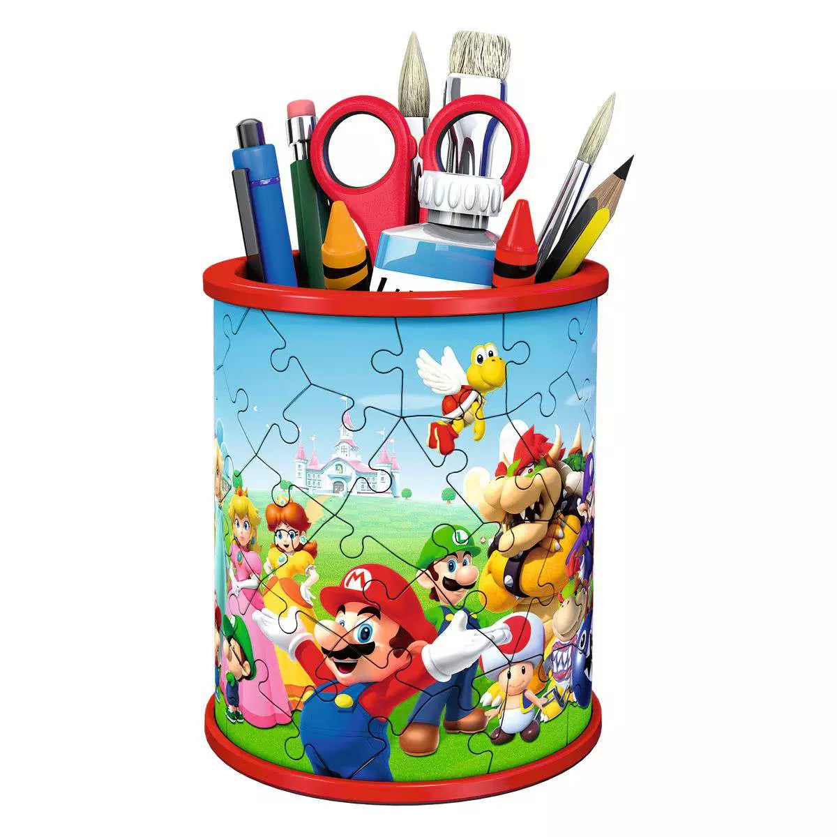 Super Mario Pencil Holder 3D 54 Piece Jigsaw Puzzle by Ravensburger
