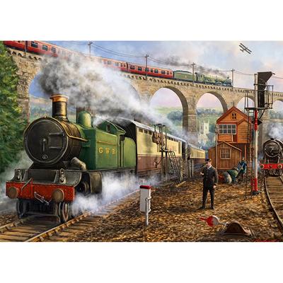Mail by Rail 2x 500 Piece Jigsaw Puzzle by Falcon - 4