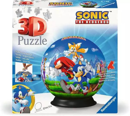 Sonic the Hedgehog 3D Puzzle Ball 72 Piece by Ravensburger - 1