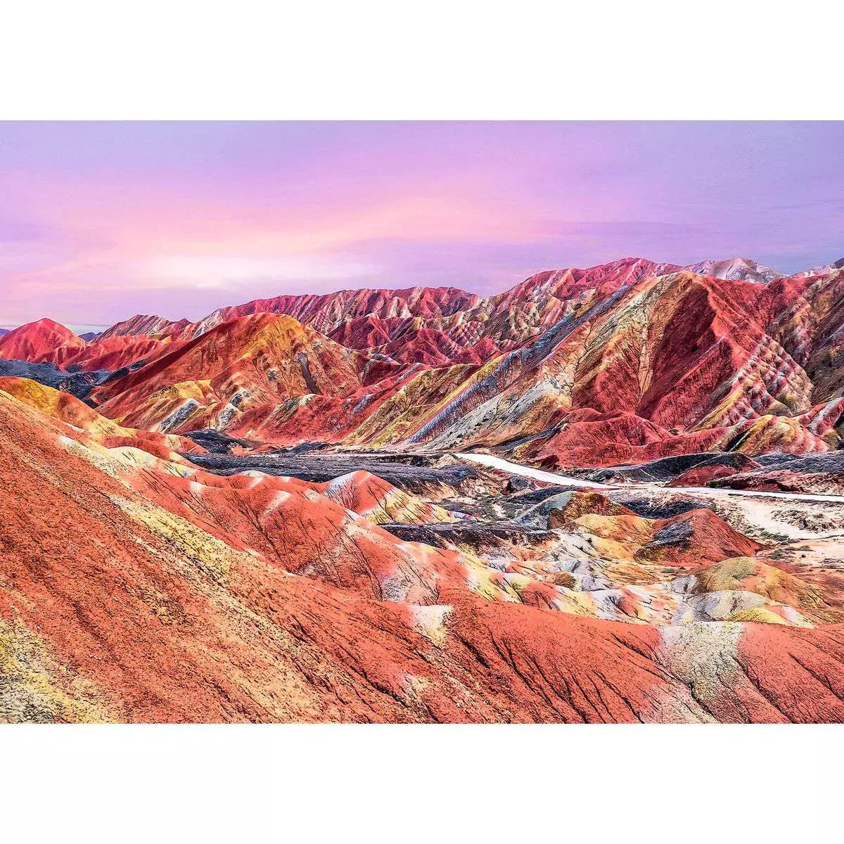 Rainbow Mountains, China 1000 Piece Jigsaw Puzzle by Ravensburger