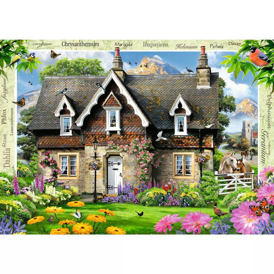 Hillside Cottage 1000 Piece Jigsaw Puzzle by Ravensburger