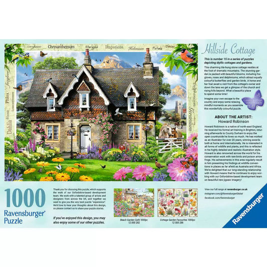 Hillside Cottage 1000 Piece Jigsaw Puzzle by Ravensburger