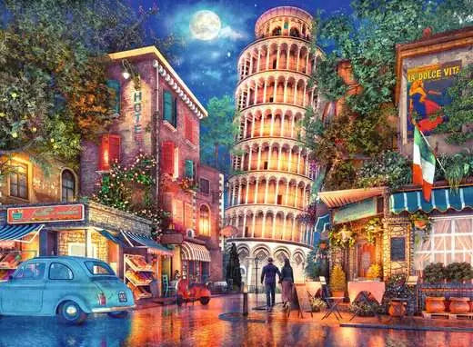 Streets of Pisa 500 Piece Jigsaw Puzzle by Ravensburger - 2
