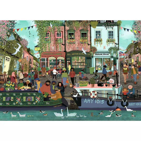 Riverside Town 1000 Piece Jigsaw Puzzle by Ravensburger