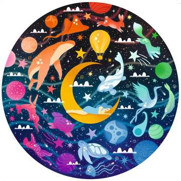 Dreams 500 Piece Round Jigsaw Puzzle - 2