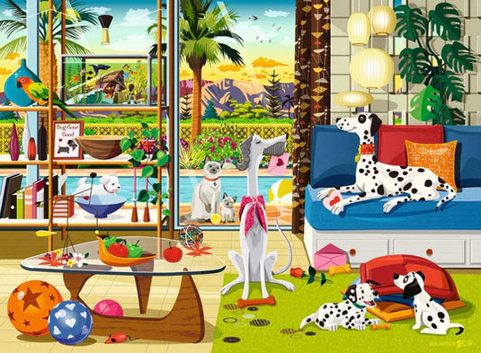 Pets of Palm Springs 500 Piece Jigsaw Puzzle by Ravensburger