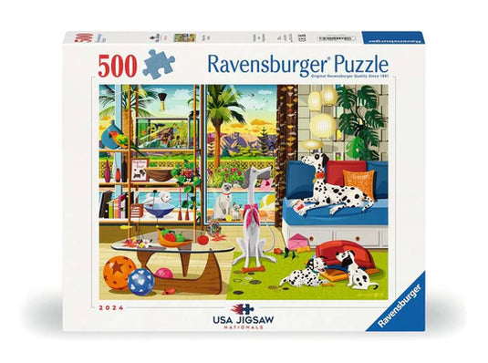 Pets of Palm Springs 500 Piece Jigsaw Puzzle by Ravensburger