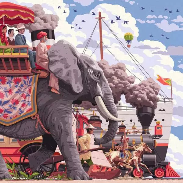 Art&Soul: Around The World in 80 Days 750 Piece Jigsaw Puzzle by Ravensburger