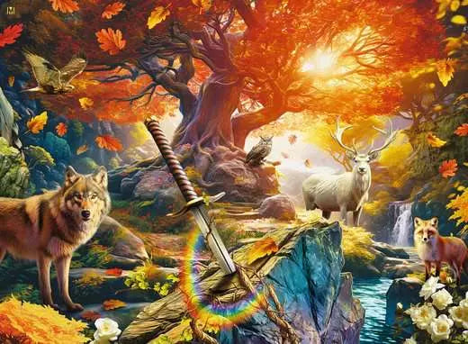 Excalibur Forest 500 Piece Jigsaw Puzzle by Ravensburger - 2