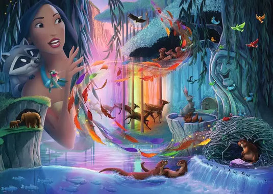 Disney Castle: Pocahontas 1000 Piece Jigsaw Puzzle by Ravensburger - 2