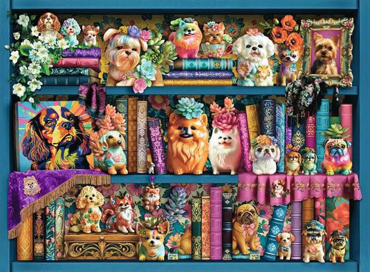 Precious Porcelain Pups 500 Piece Jigsaw Puzzle by Ravensburger - 2
