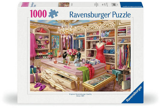 The Coveted Closet 1000 Piece Jigsaw Puzzle by Ravensburger - 1