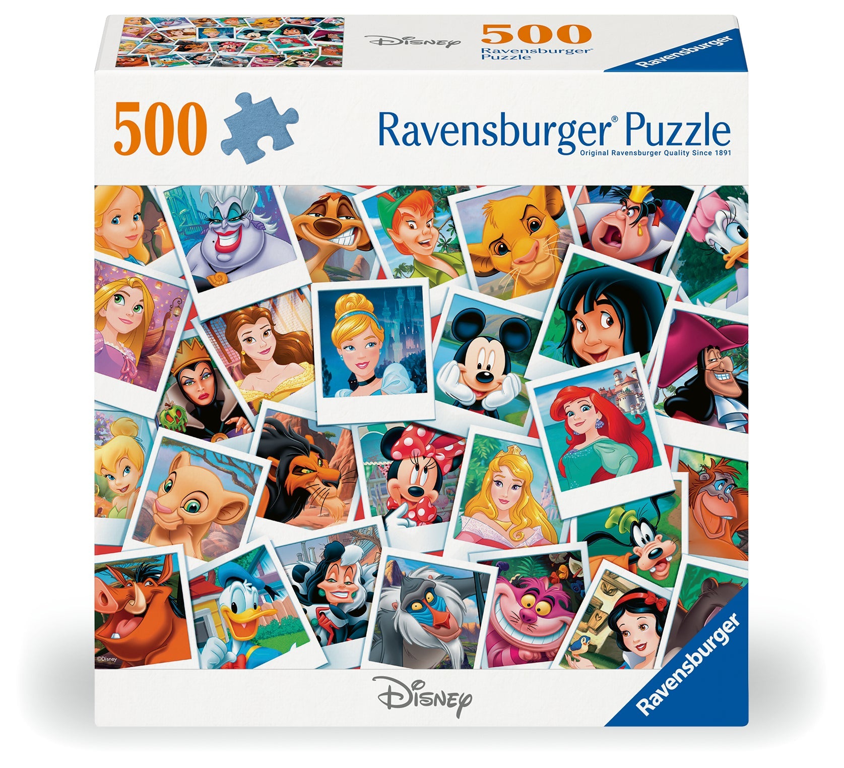 Disney Portraits 500 Piece Jigsaw Puzzle by Ravensburger