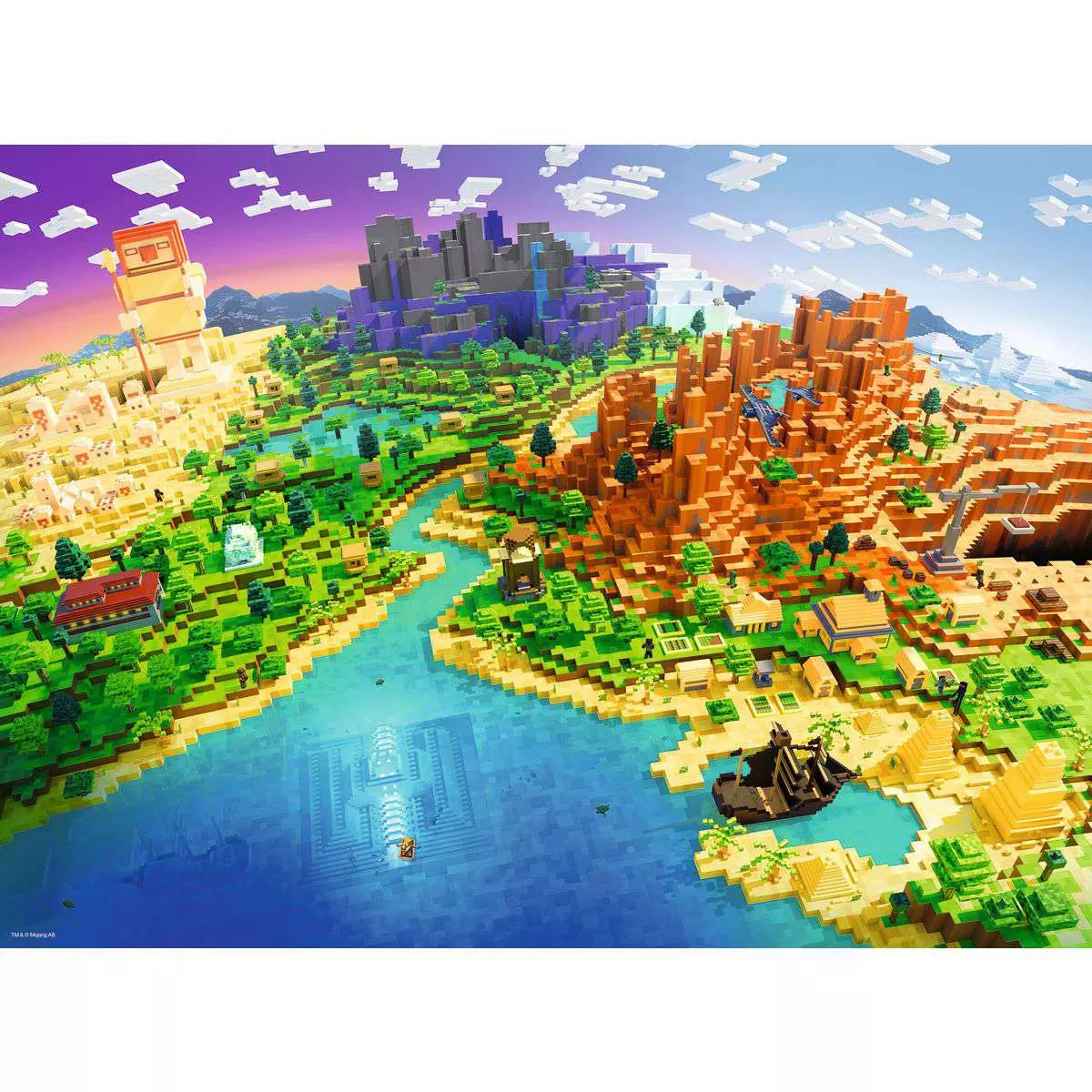 Minecraft 500 Piece Jigsaw Puzzle by Ravensburger
