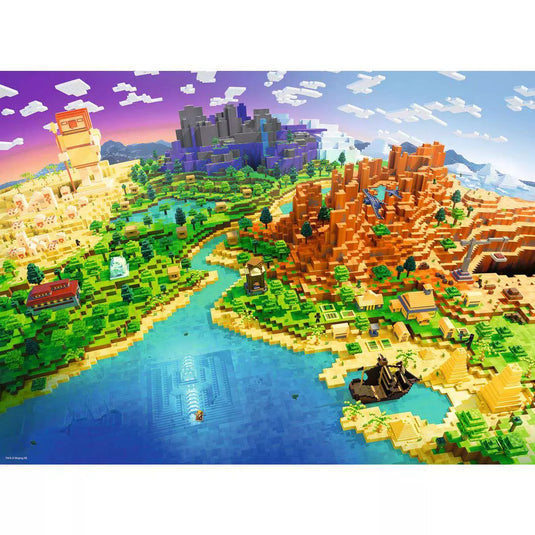 Minecraft 500 Piece Jigsaw Puzzle by Ravensburger - 2
