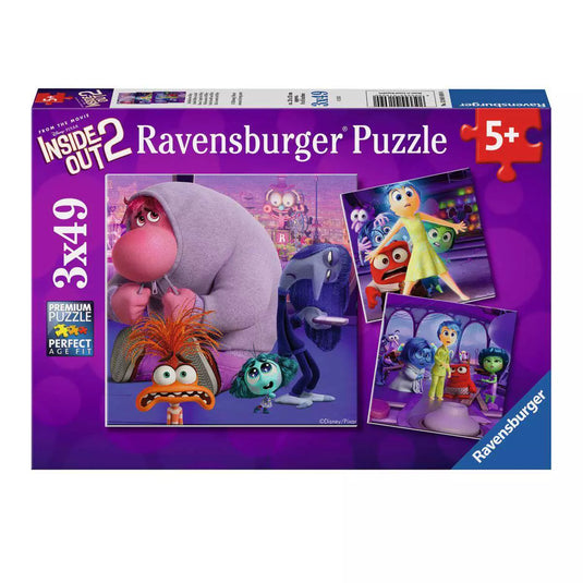 Disney Inside Out 2 3x49 Piece Jigsaw Puzzle by Ravensburger - 1