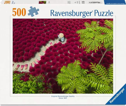 A Sea of Red 500 Piece Jigsaw Puzzle by Ravensburger