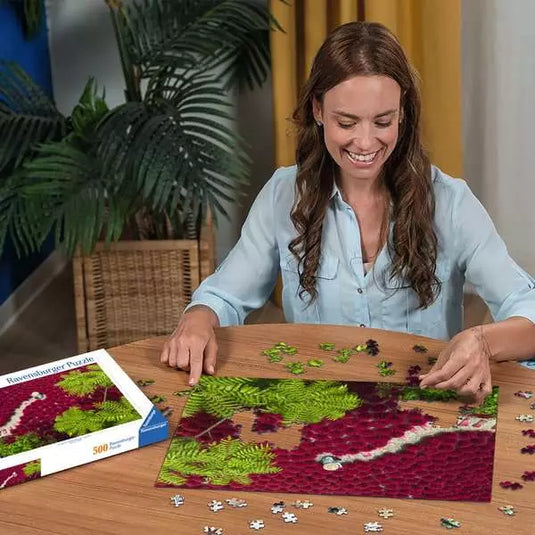 A Sea of Red 500 Piece Jigsaw Puzzle by Ravensburger