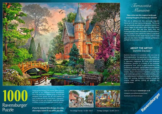 Terracotta Mansion 1000 Piece Jigsaw Puzzle by Ravensburger