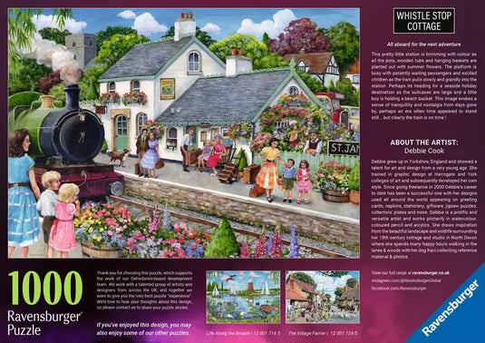 Whistle Stop Cottage 1000 Piece Jigsaw Puzzle by Ravensburger