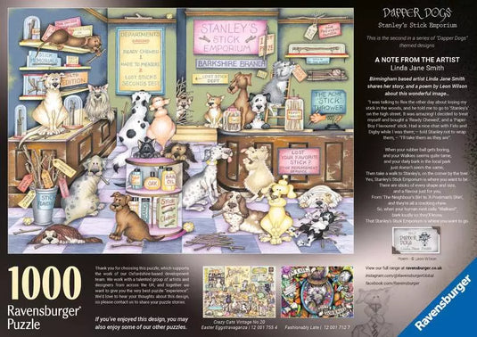 Stanley's Stick Emporium 1000 Piece Jigsaw Puzzle by Ravensburger