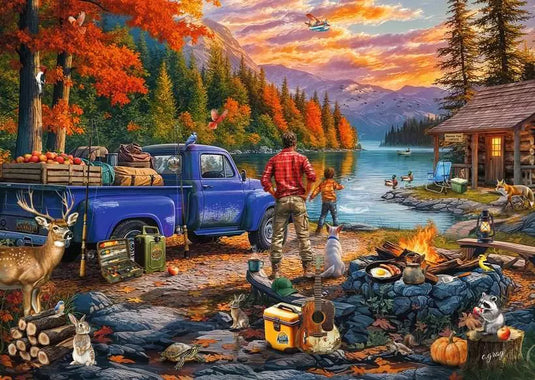 Sunset Lake 300 Piece Jigsaw Puzzle by Ravensburger