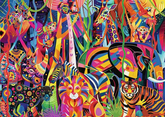 Jeweled Jungle 500 Piece Jigsaw Puzzle by Ravensburger