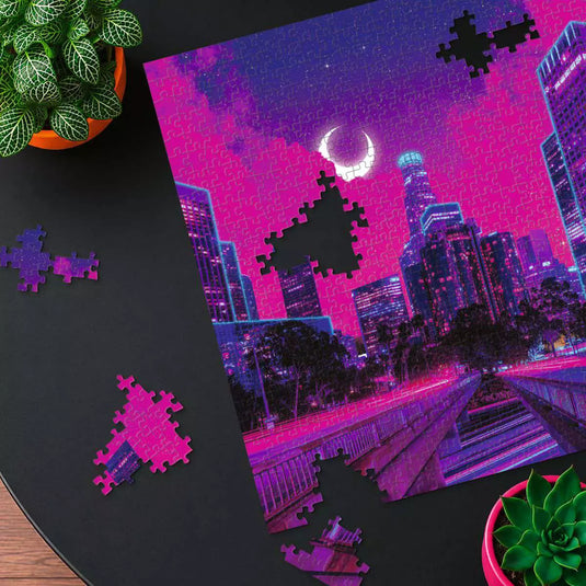 Neon Los Angeles 500 Piece Jigsaw Puzzle by Ravensburger