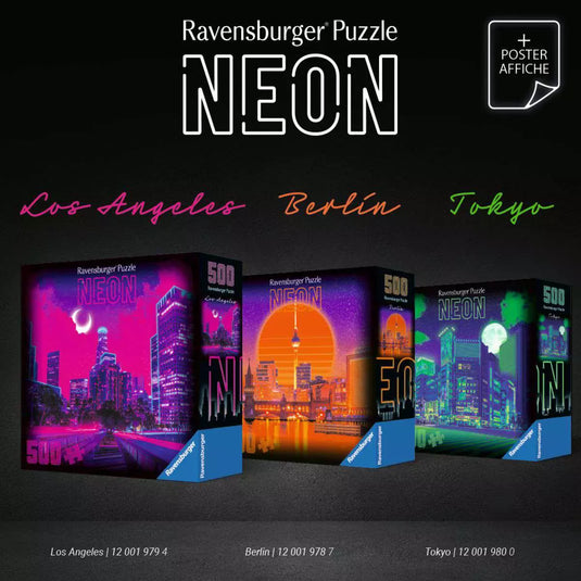 Neon Tokyo 500 Piece Jigsaw Puzzle by Ravensburger
