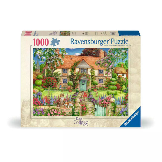 Rose Cottage 1000 Piece Jigsaw Puzzle by Ravensburger