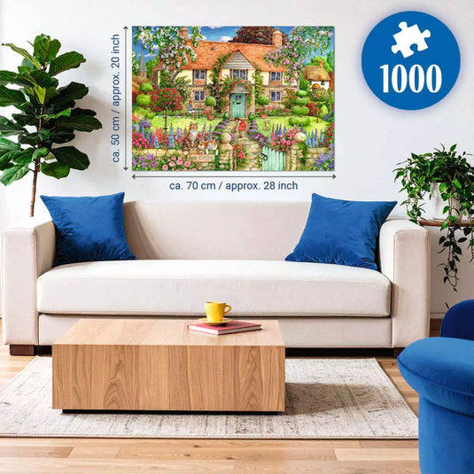 Rose Cottage 1000 Piece Jigsaw Puzzle by Ravensburger