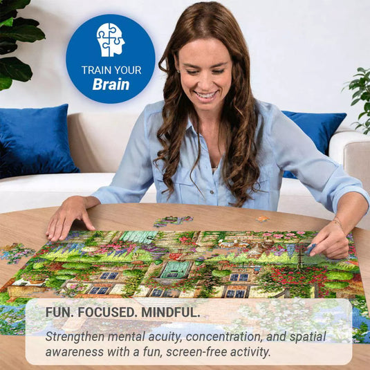 Rose Cottage 1000 Piece Jigsaw Puzzle by Ravensburger