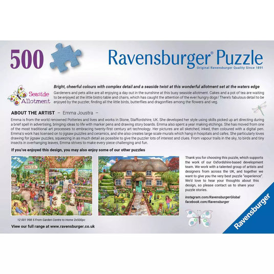 Seaside Allotment 500 Piece Jigsaw Puzzle by Ravensburger