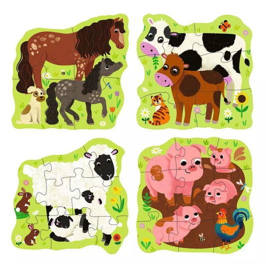 Puzzle Up Farm Animals 4/6/8/10 Piece Jigsaw Puzzle by Ravensburger - 2
