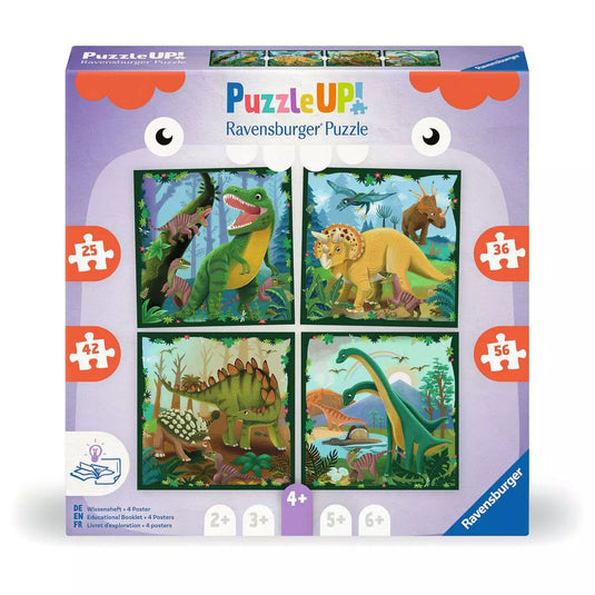 Puzzle Up Dinosaurs 25/36/42/56 Piece Jigsaw Puzzle by Ravensburger - 1