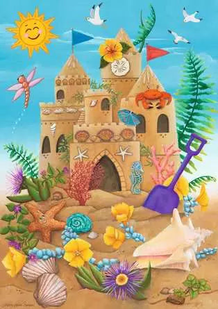 Sunshine Sandcastle 35 Piece Jigsaw Puzzle by Ravensburger - 2