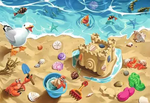Fun at the Beach Giant Floor 24 Piece Jigsaw Puzzle by Ravensburger