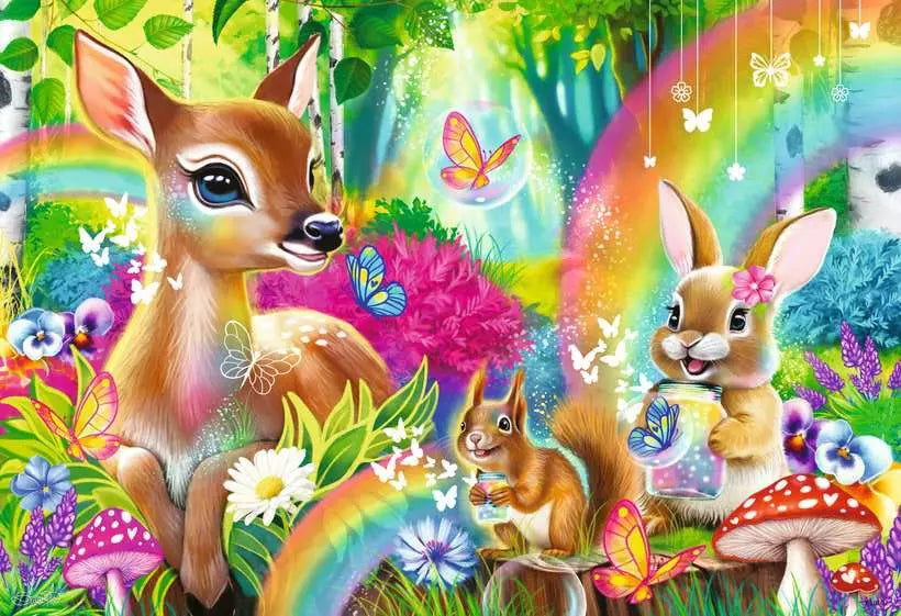 Lovable Woodland Friends 2x24 Piece Jigsaw Puzzle by Ravensburger