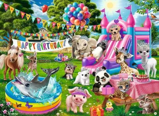Tiara Birthday Party 100 Piece Jigsaw Puzzle by Ravensburger - 2