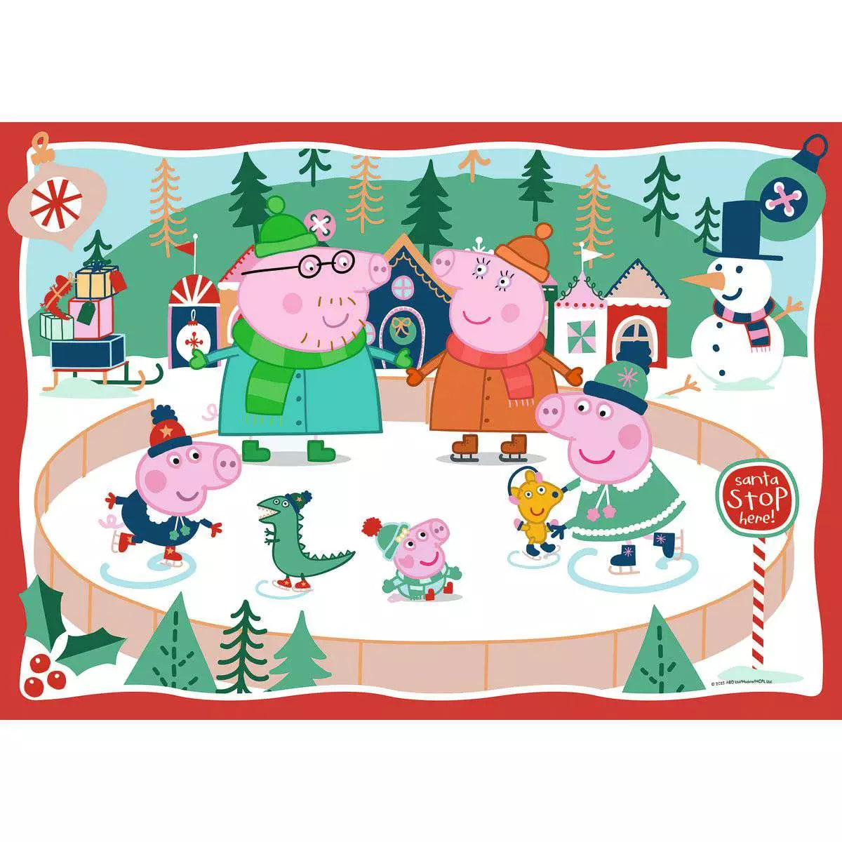 Peppa Pig Christmas 24 Piece Giant Floor Puzzle by Ravensburger