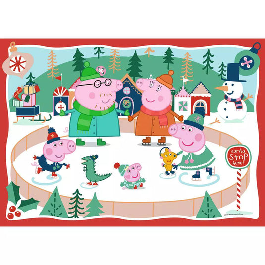 Peppa Pig Christmas 24 Piece Giant Floor Puzzle by Ravensburger - 2