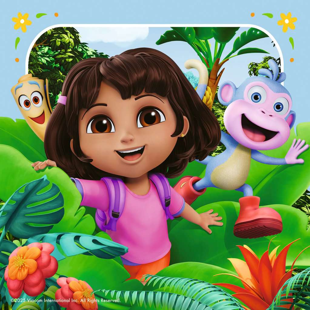 Dora the Explorer 3x49 Piece Jigsaw Puzzle by Ravensburger